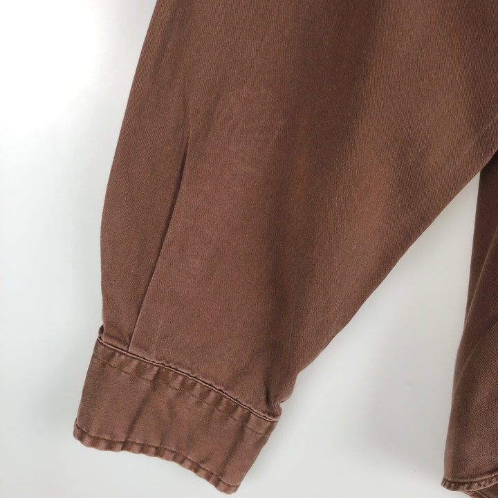 Ralph Lauren CUSTOM FIT long sleeve button down shirt, men's size L cotton brown type Vintage Second Hand