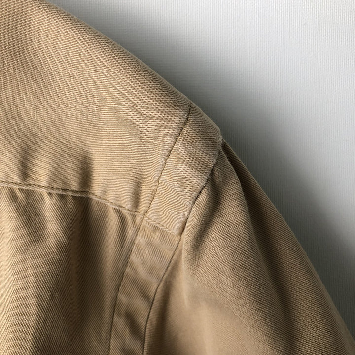 Ralph Lauren POLO by Ralph Lauren long-sleeved cotton shirt, men's size M unclear Khaki type Vintage Second Hand