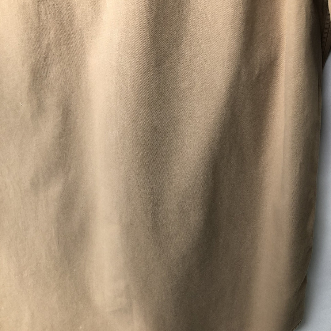 Ralph Lauren POLO by Ralph Lauren long-sleeved cotton shirt, men's size M unclear Khaki type Vintage Second Hand