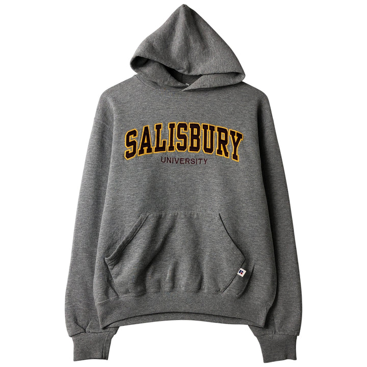 Vintage 90'S Russell ATHLETIC College Pullover Hoodie, Size M, Men's polyester gray type Vintage Second Hand