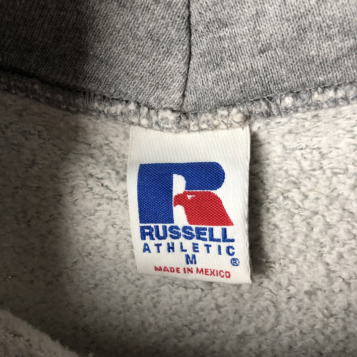 Vintage 90'S Russell ATHLETIC College Pullover Hoodie, Size M, Men's polyester gray type Vintage Second Hand