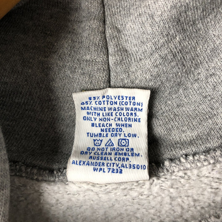 Vintage 90'S Russell ATHLETIC College Pullover Hoodie, Size M, Men's polyester gray type Vintage Second Hand
