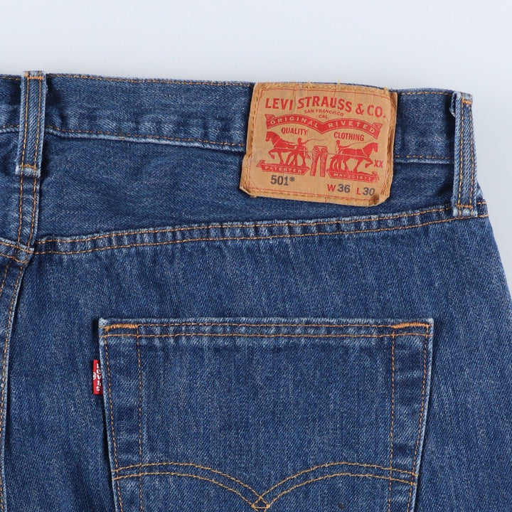Levi's 501 straight denim pants for men, size W36 unclear blue type Vintage Second Hand