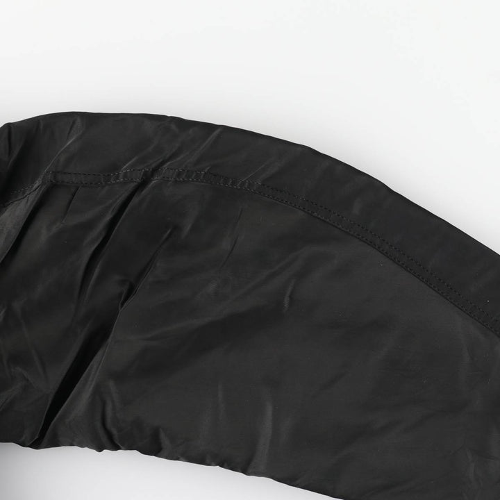 Alpha MA-1 Style Padded Military Flight Jacket with Dog Print, Made in USA, Men's Size XL Nylon black type Vintage Second Hand