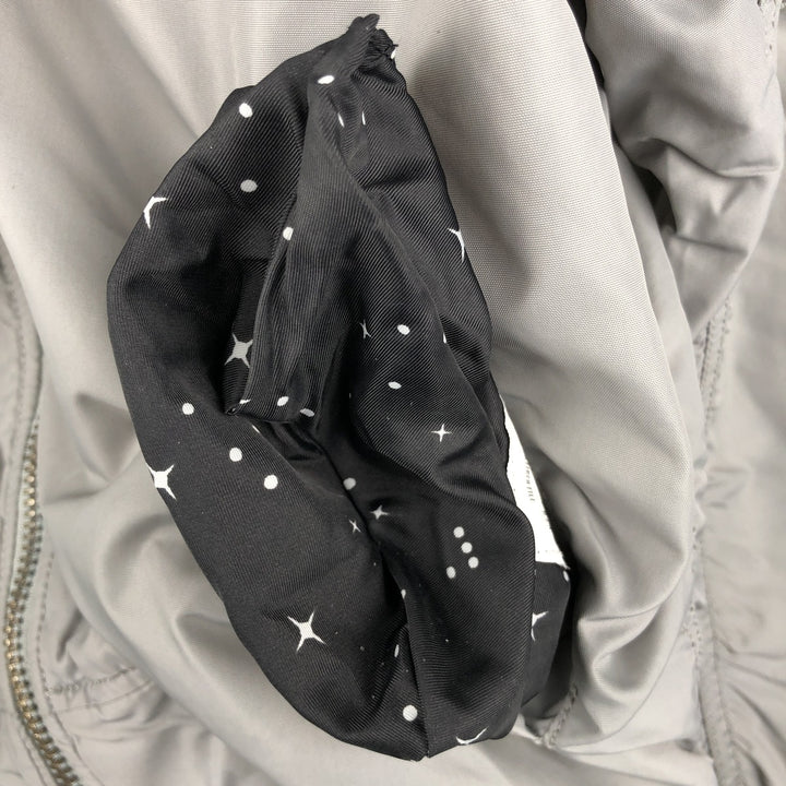 Civilian Alpha ALPHA padded military flight jacket, men's size L Nylon gray type Vintage Second Hand