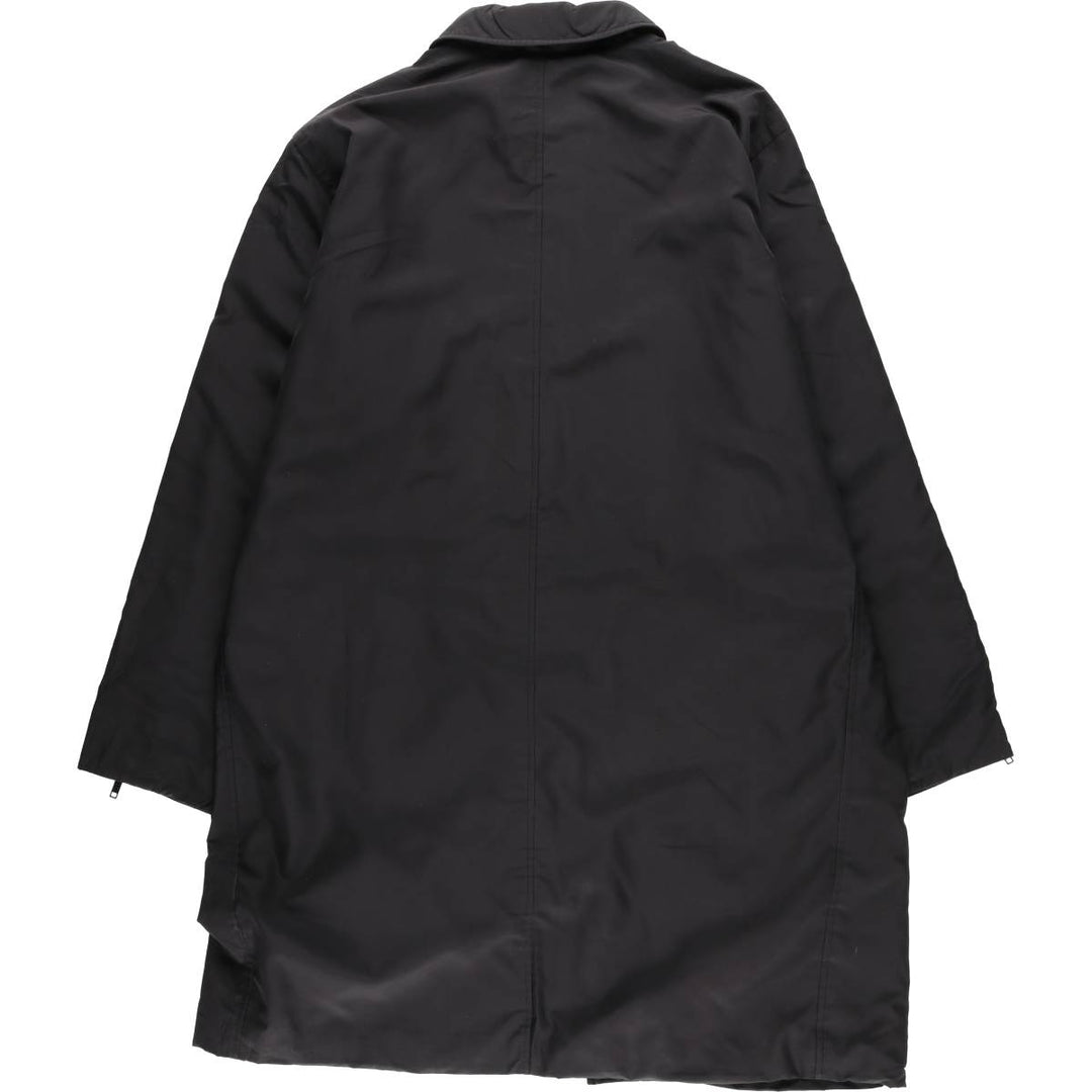 Banana Republic Men's Padded Balmacaan Coat, Size XL polyester black type Vintage Second Hand