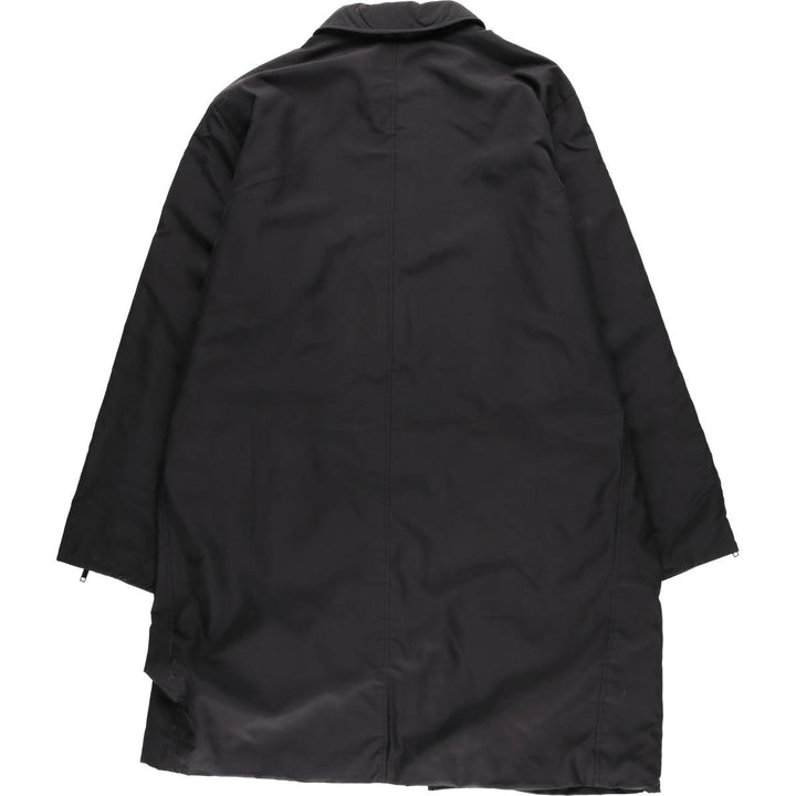 Banana Republic Men's Padded Balmacaan Coat, Size XL polyester black type Vintage Second Hand