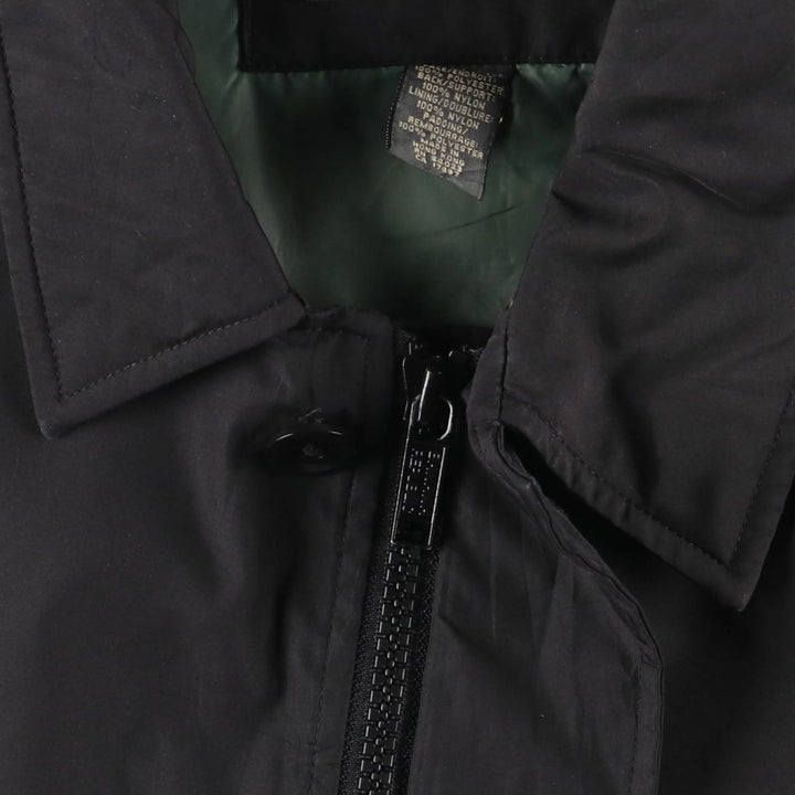 Banana Republic Men's Padded Balmacaan Coat, Size XL polyester black type Vintage Second Hand