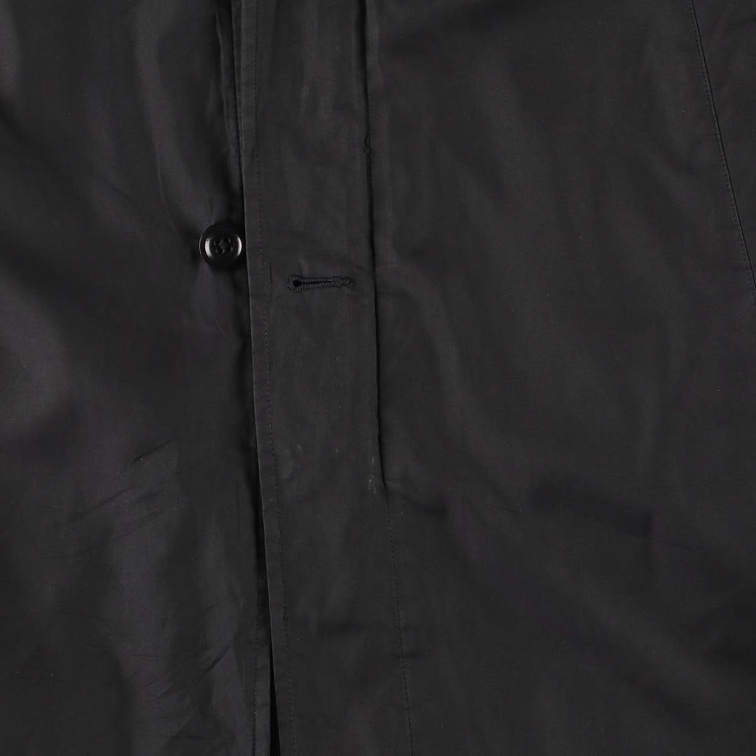 Banana Republic Men's Padded Balmacaan Coat, Size XL polyester black type Vintage Second Hand