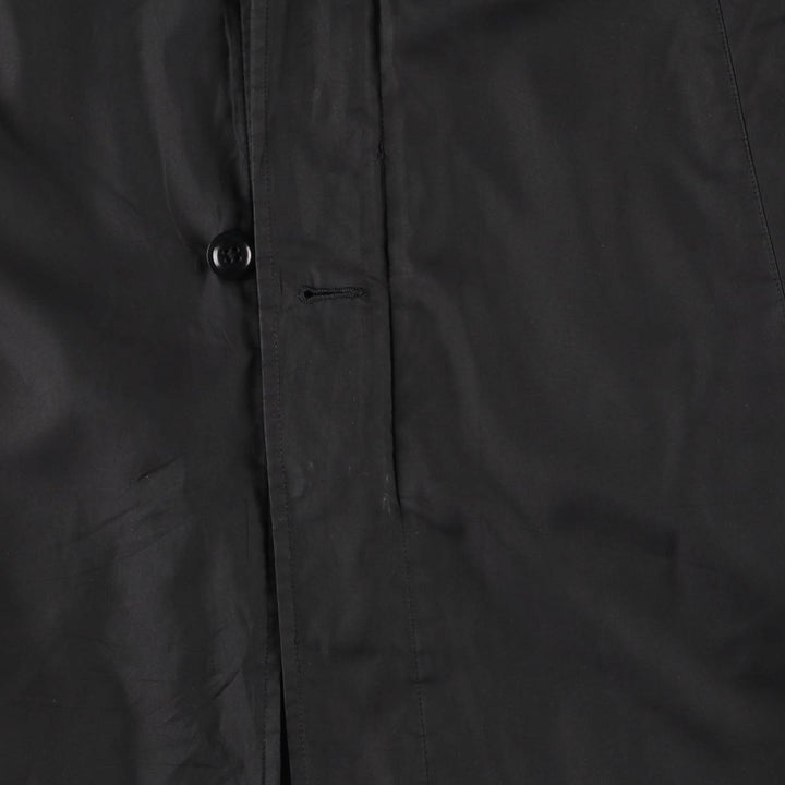 Banana Republic Men's Padded Balmacaan Coat, Size XL polyester black type Vintage Second Hand