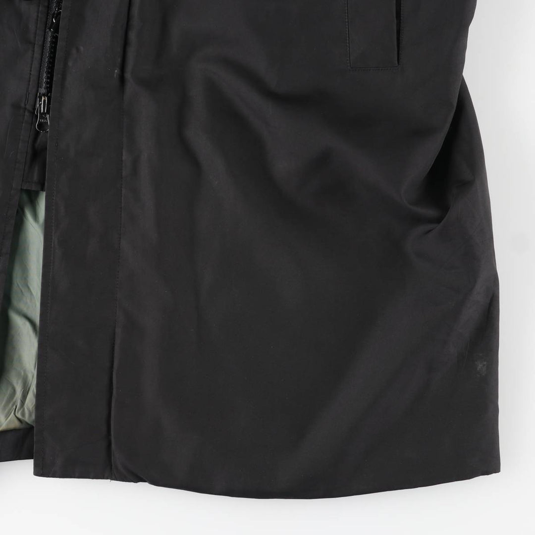 Banana Republic Men's Padded Balmacaan Coat, Size XL polyester black type Vintage Second Hand