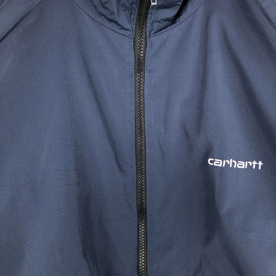 Carhartt windbreaker, men's size XL unclear navy blue type Vintage Second Hand
