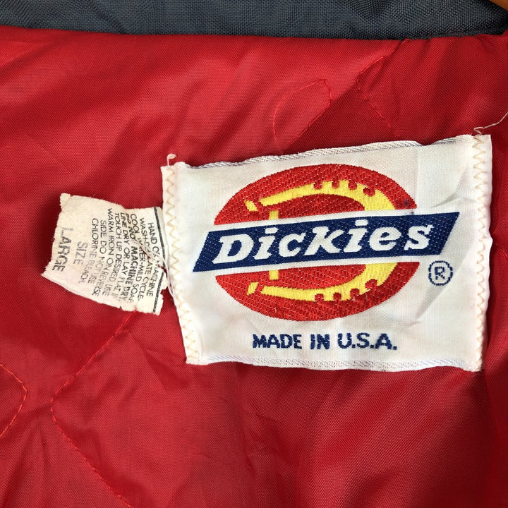 Vintage 1980'S Dickies padded puffer jacket, size L, men's unclear navy blue type Vintage Second Hand