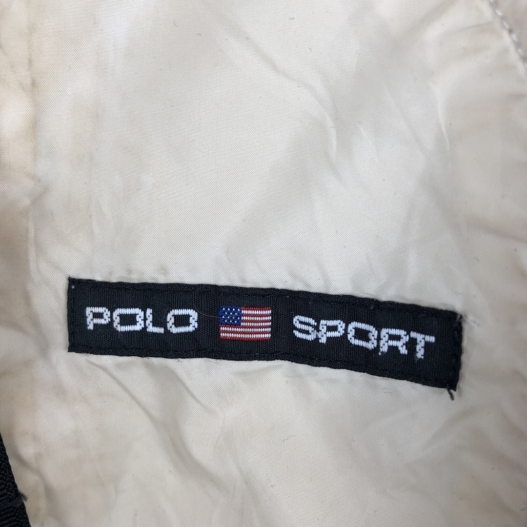 90'S Ralph Lauren POLO SPORT reversible fleece nylon jacket, men's size M Nylon green type Vintage Second Hand