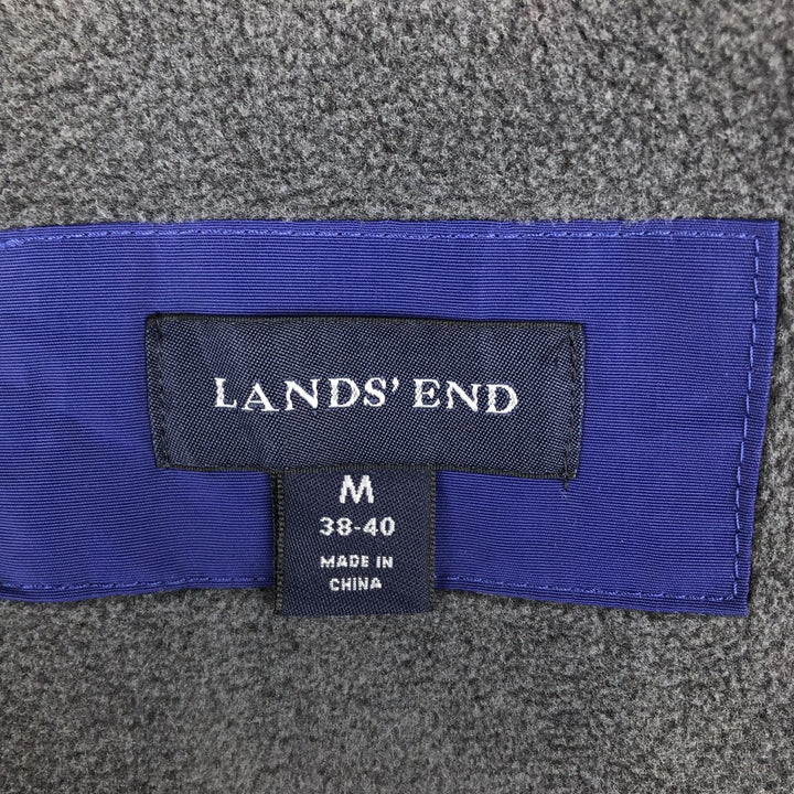 2000'S LANDS' END padded puffer jacket, men's size M Nylon Purple type blue-purple Vintage Second Hand