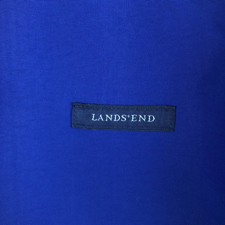 2000'S LANDS' END padded puffer jacket, men's size M Nylon Purple type blue-purple Vintage Second Hand
