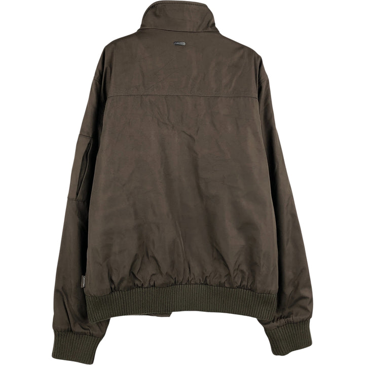 Calvin Klein Ripstop Padded Puffer Jacket, Men's Size Small polyester brown type Vintage Second Hand
