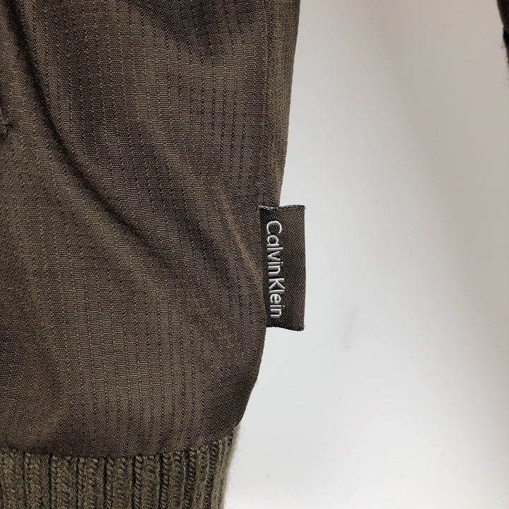 Calvin Klein Ripstop Padded Puffer Jacket, Men's Size Small polyester brown type Vintage Second Hand