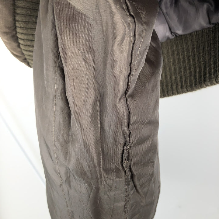 Calvin Klein Ripstop Padded Puffer Jacket, Men's Size Small polyester brown type Vintage Second Hand
