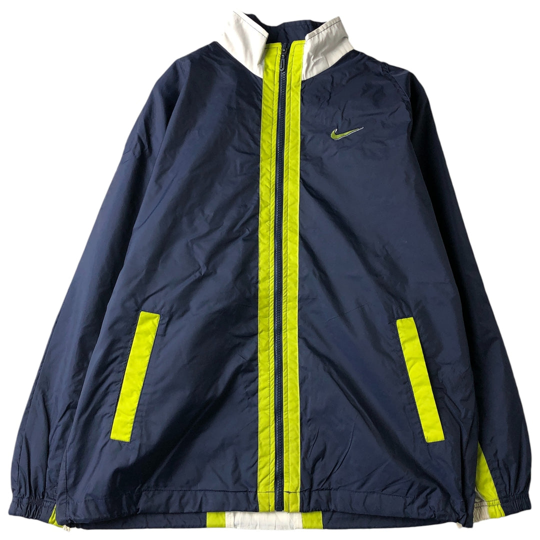 90'S Vintage Nike Nylon Jacket, Women's Size Small Nylon navy blue type Vintage Second Hand