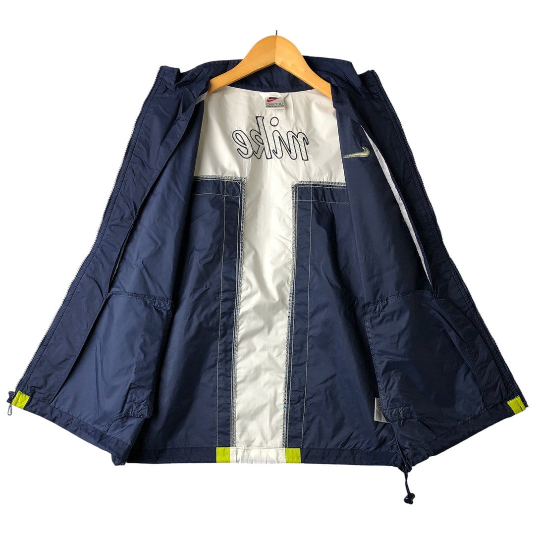 90'S Vintage Nike Nylon Jacket, Women's Size Small Nylon navy blue type Vintage Second Hand