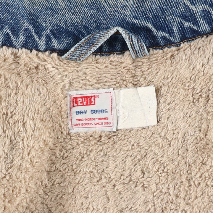 Levi's Two-Horse Padded Denim Jacket, Men's Size XL, Vintage unclear blue type Vintage Second Hand