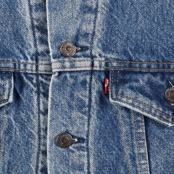 90'S Levi's 70506-0316 denim jacket, made in the USA, men's size M, vintage cotton blue type Vintage Second Hand