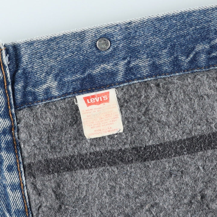 90'S Levi's 70506-0316 denim jacket, made in the USA, men's size M, vintage cotton blue type Vintage Second Hand