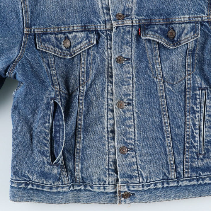 90'S Levi's 70506-0316 denim jacket, made in the USA, men's size M, vintage cotton blue type Vintage Second Hand
