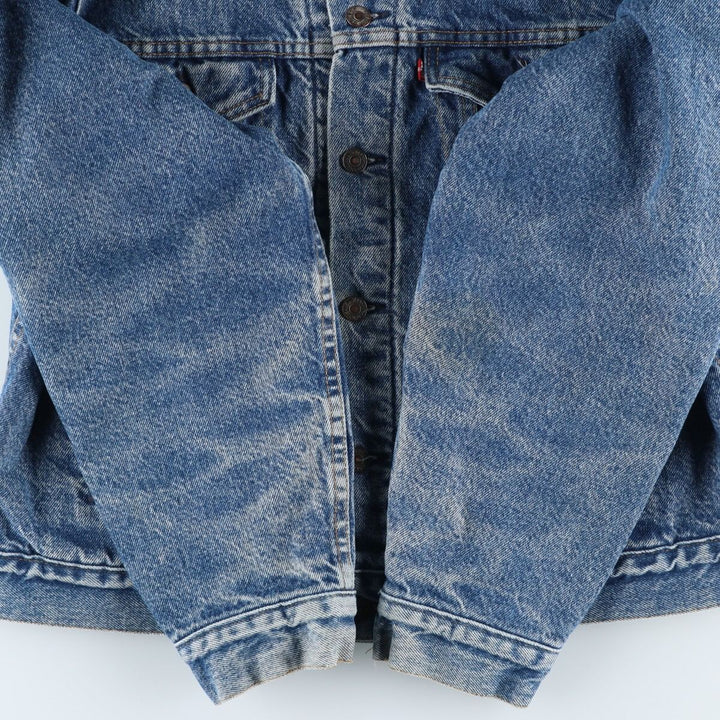 90'S Levi's 70506-0316 denim jacket, made in the USA, men's size M, vintage cotton blue type Vintage Second Hand
