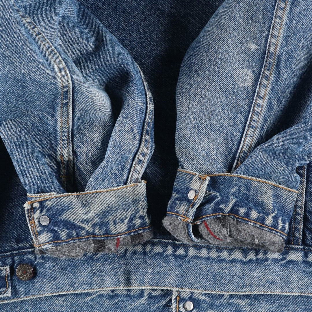 90'S Levi's 70506-0316 denim jacket, made in the USA, men's size M, vintage cotton blue type Vintage Second Hand