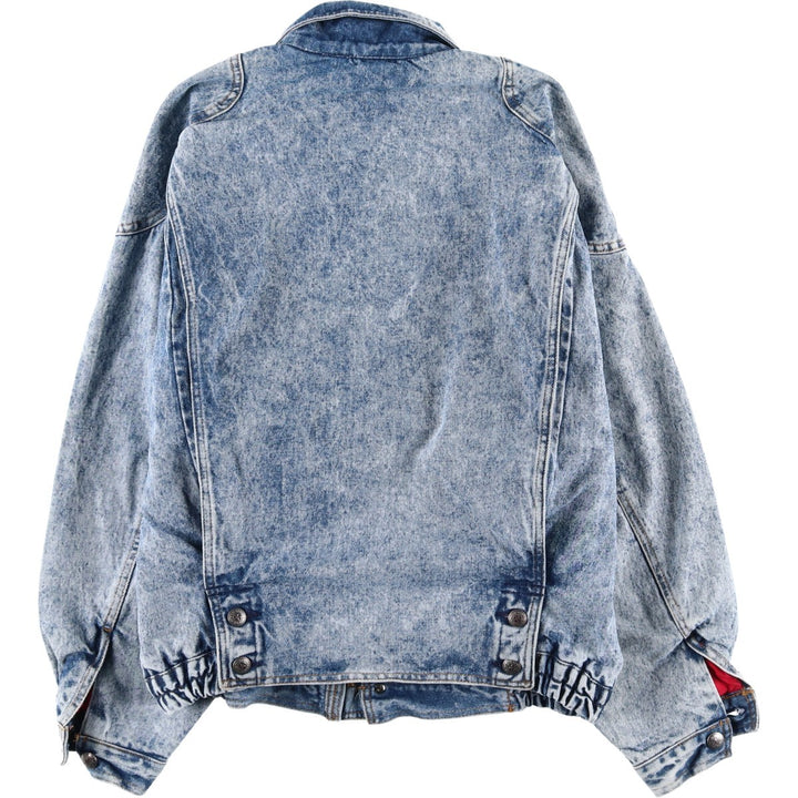 Vintage 1990'S Levi's 75074-0219 Chemical Wash Denim Jacket, Men's Size Medium cotton blue type Vintage Second Hand