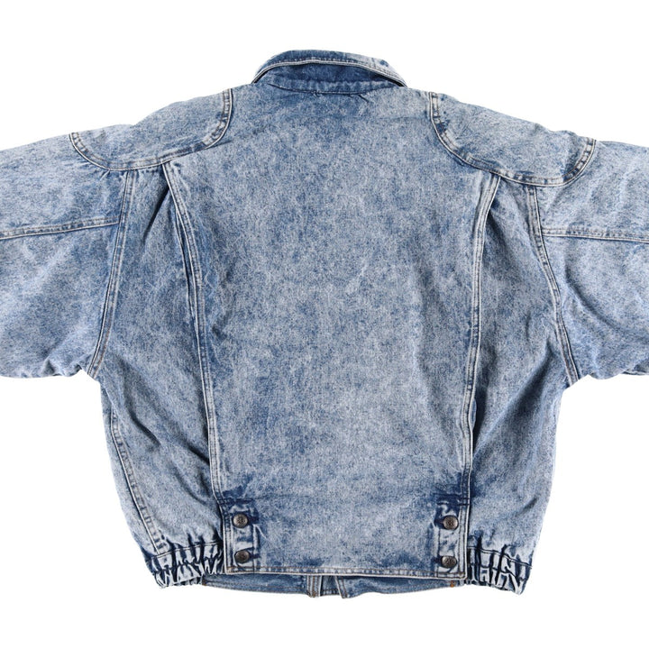 Vintage 1990'S Levi's 75074-0219 Chemical Wash Denim Jacket, Men's Size Medium cotton blue type Vintage Second Hand