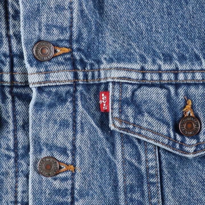 90'S Levi's denim jacket, denim jacket, men's size L, vintage unclear blue type Vintage Second Hand