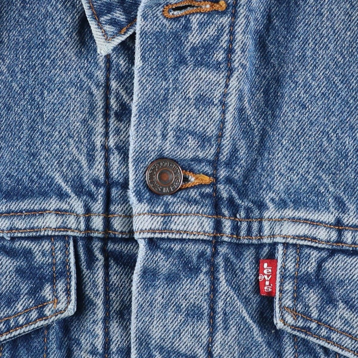 90'S Levi's denim jacket, denim jacket, men's size L, vintage unclear blue type Vintage Second Hand