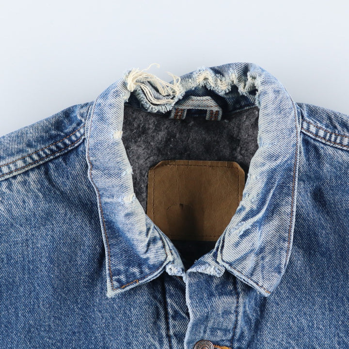 90'S Levi's denim jacket, denim jacket, men's size L, vintage unclear blue type Vintage Second Hand