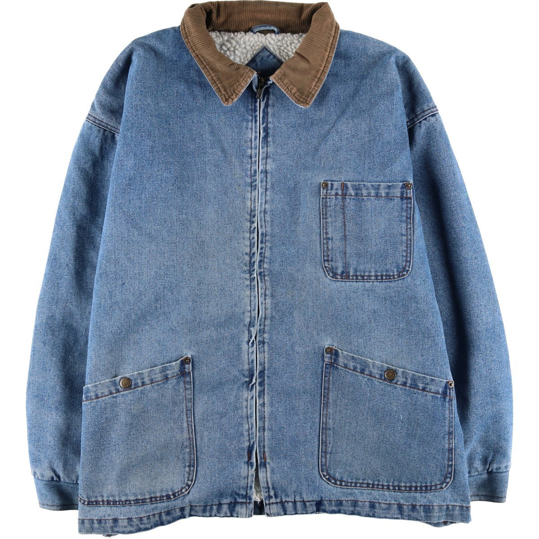 Vintage 90'S Wrangler HERO padded denim coveralls, men's size XL cotton blue type Vintage Second Hand