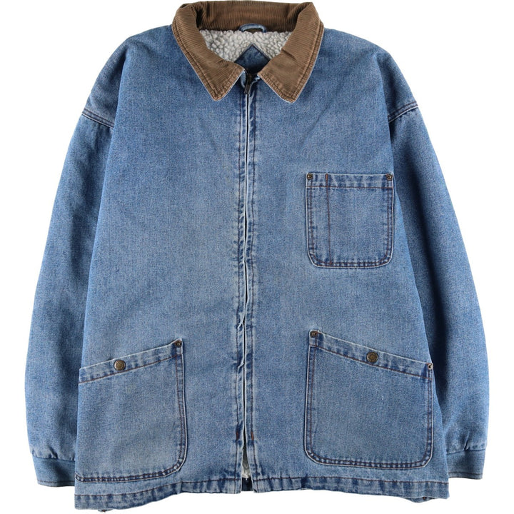 Vintage 90'S Wrangler HERO padded denim coveralls, men's size XL cotton blue type Vintage Second Hand