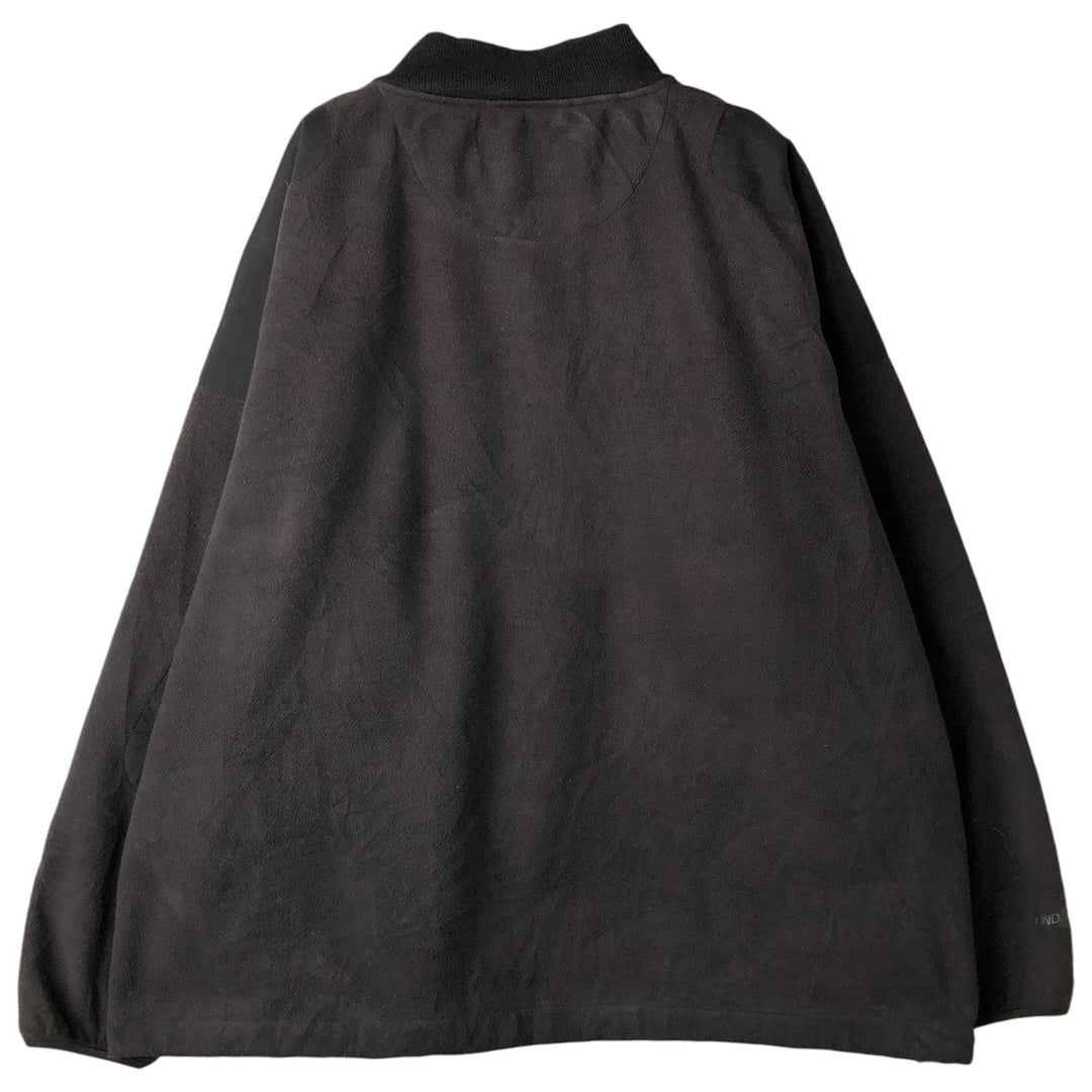 90s-00'S Cabelas Half Button Fleece Pullover, Men's XL polyester black type Vintage Second Hand