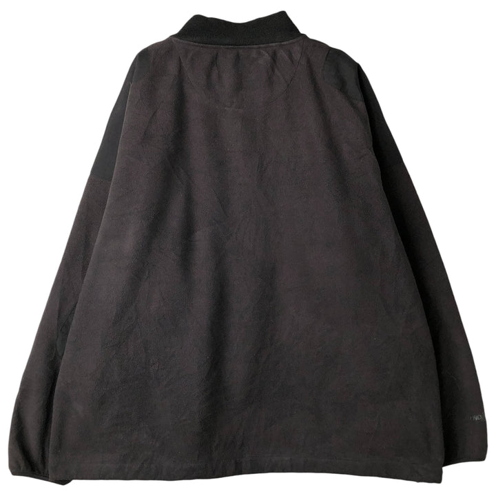 90s-00'S Cabelas Half Button Fleece Pullover, Men's XL polyester black type Vintage Second Hand