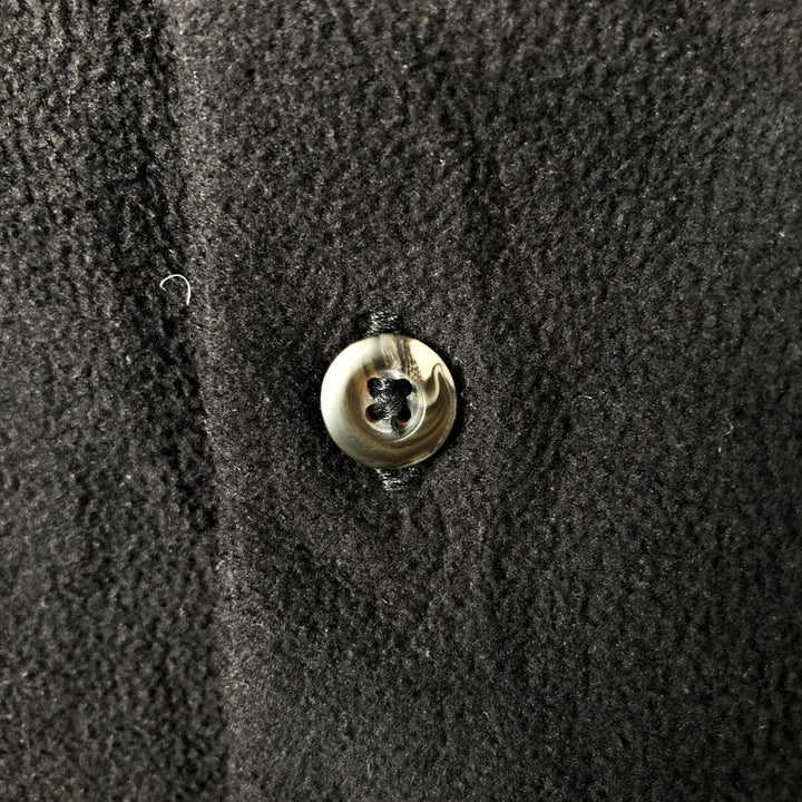 90s-00'S Cabelas Half Button Fleece Pullover, Men's XL polyester black type Vintage Second Hand
