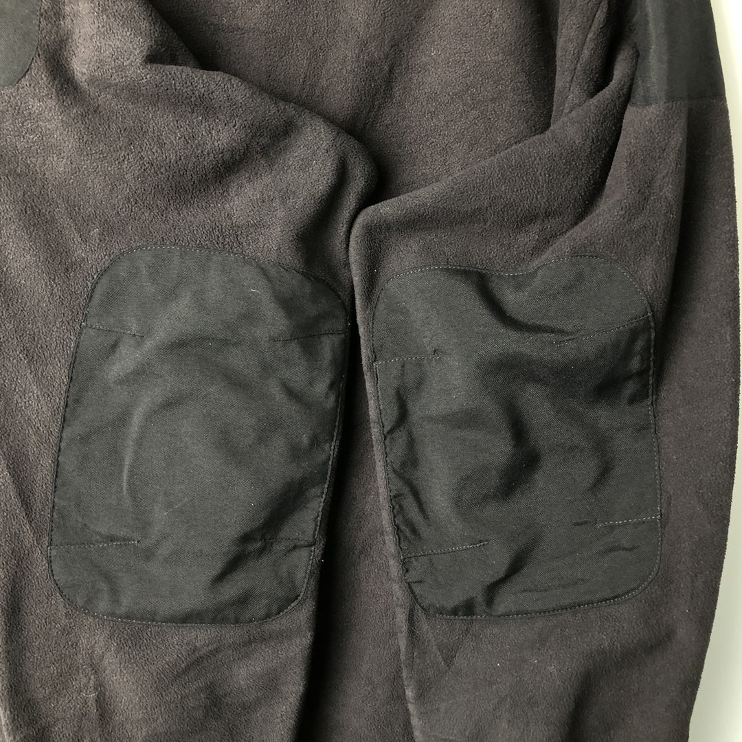 90s-00'S Cabelas Half Button Fleece Pullover, Men's XL polyester black type Vintage Second Hand