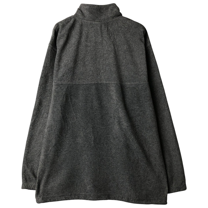 90s-00'S Adidas Half-Zip Fleece Pullover, Men's Size L polyester gray type Vintage Second Hand