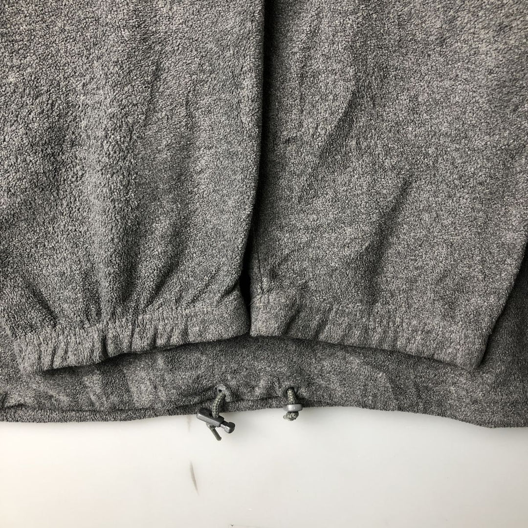 90s-00'S Adidas Half-Zip Fleece Pullover, Men's Size L polyester gray type Vintage Second Hand