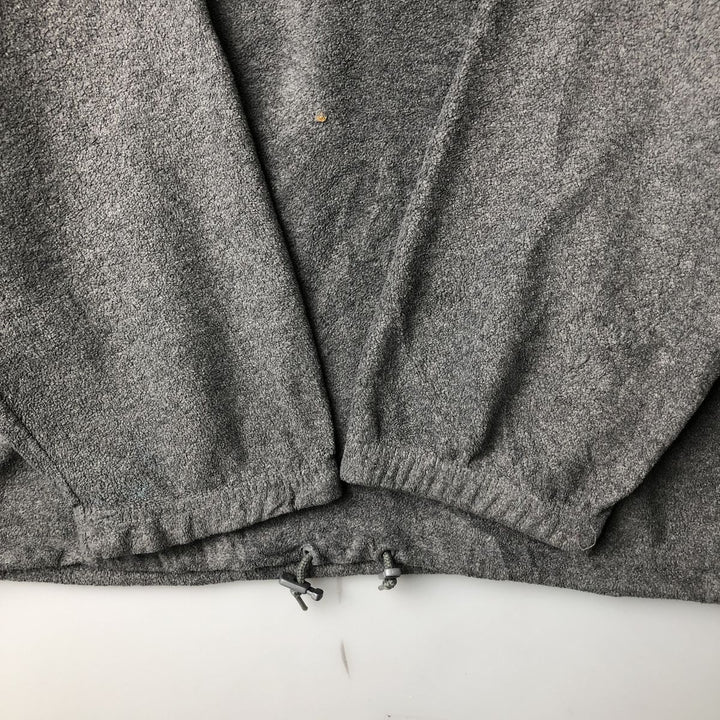 90s-00'S Adidas Half-Zip Fleece Pullover, Men's Size L polyester gray type Vintage Second Hand