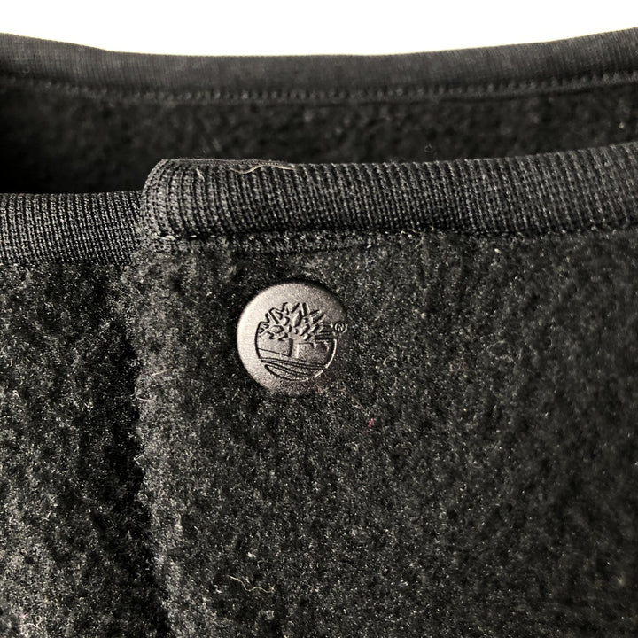 90s-00'S Timberland Half-Snap Fleece Pullover, Made in Canada, Men's XS polyester black type Vintage Second Hand