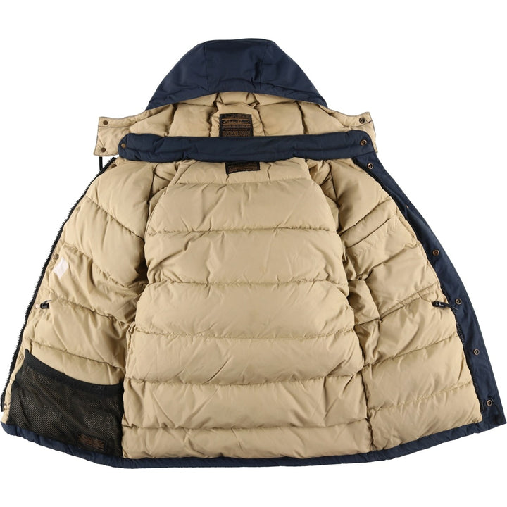 Vintage 1970s-1980'S Eddie Bauer goose down parka, size L, men's unclear navy blue type Vintage Second Hand