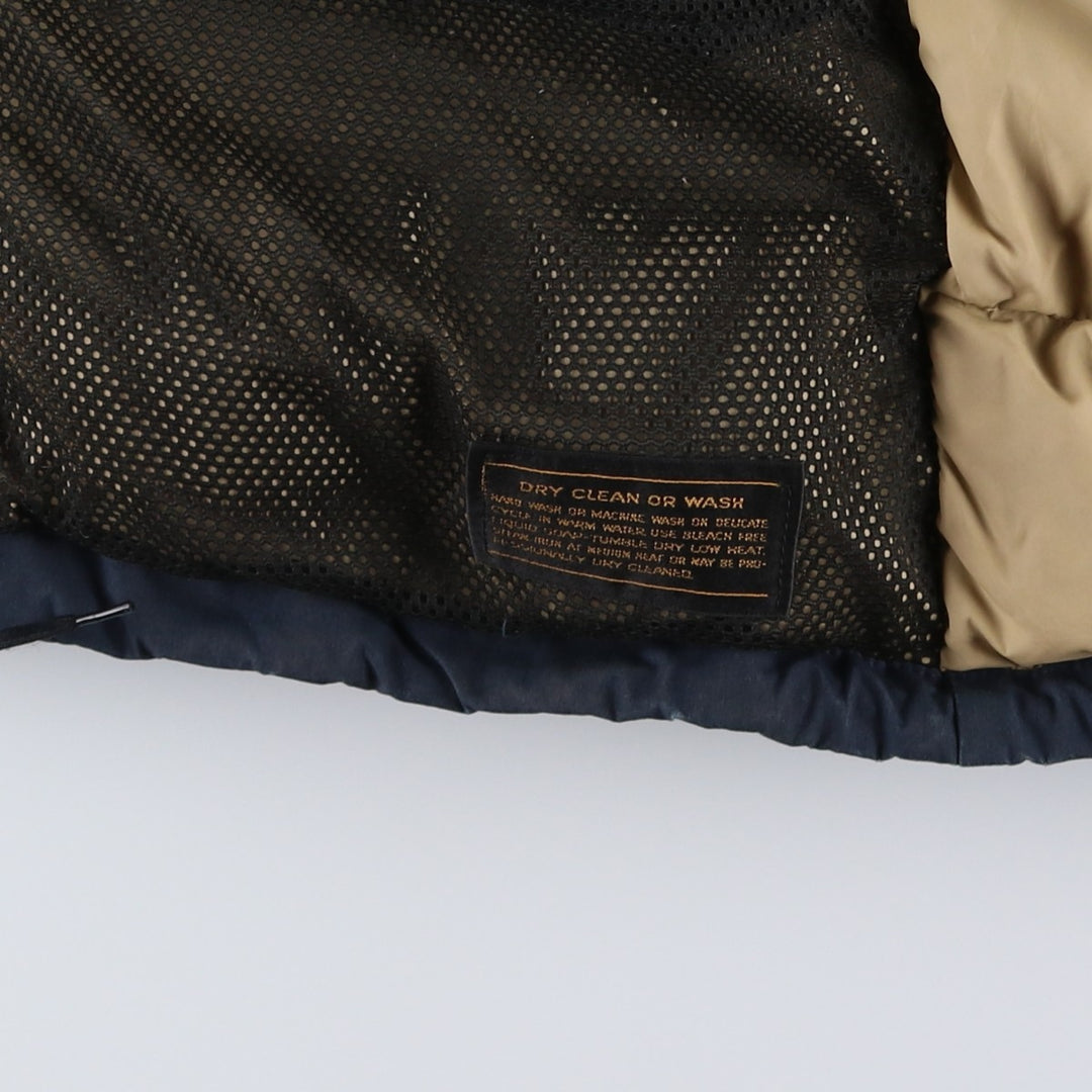 Vintage 1970s-1980'S Eddie Bauer goose down parka, size L, men's unclear navy blue type Vintage Second Hand