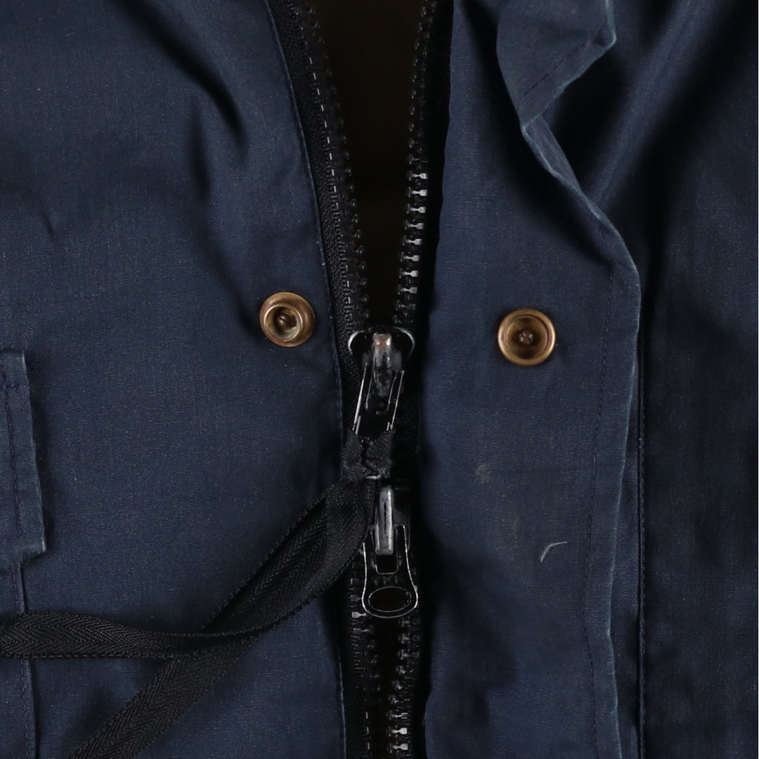 Vintage 1970s-1980'S Eddie Bauer goose down parka, size L, men's unclear navy blue type Vintage Second Hand