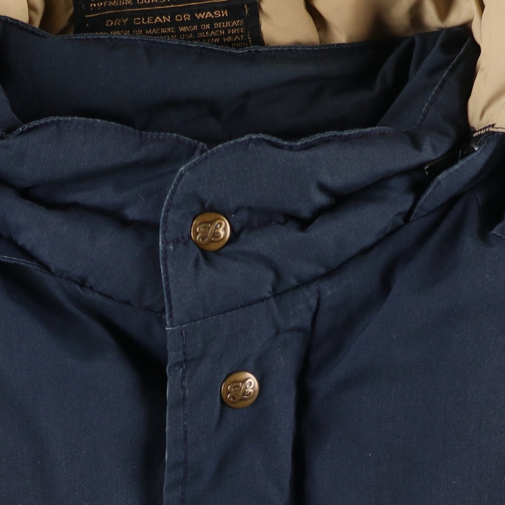 Vintage 1970s-1980'S Eddie Bauer goose down parka, size L, men's unclear navy blue type Vintage Second Hand